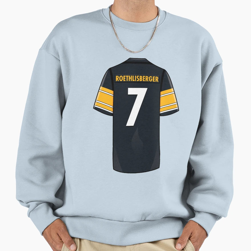 Ben Roethlisberger Jersey Sweatshirt - Aesthetic Graphic for Adults - T-Shirt, Sweatshirt, Hoodie