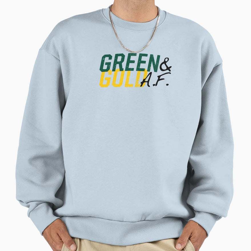 Green And Gold Af Sweatshirt - Unique Graphic Unisex - T-Shirt, Sweatshirt, Hoodie