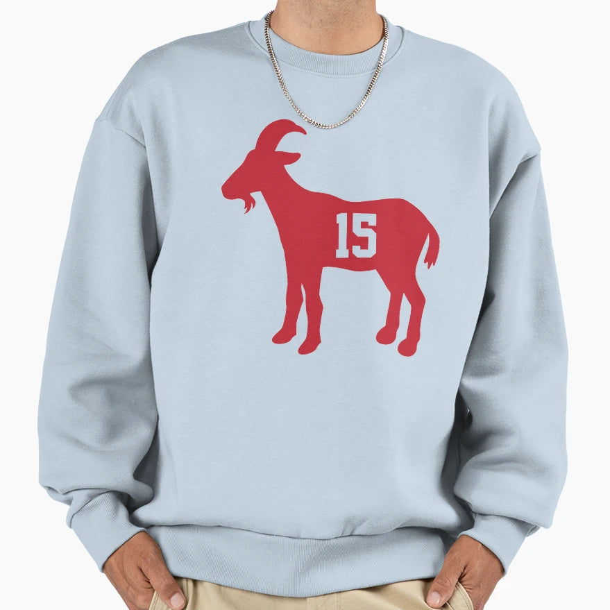 Goat Footballer Sweatshirt - Unique Graphic for Adults - T-Shirt, Sweatshirt, Hoodie