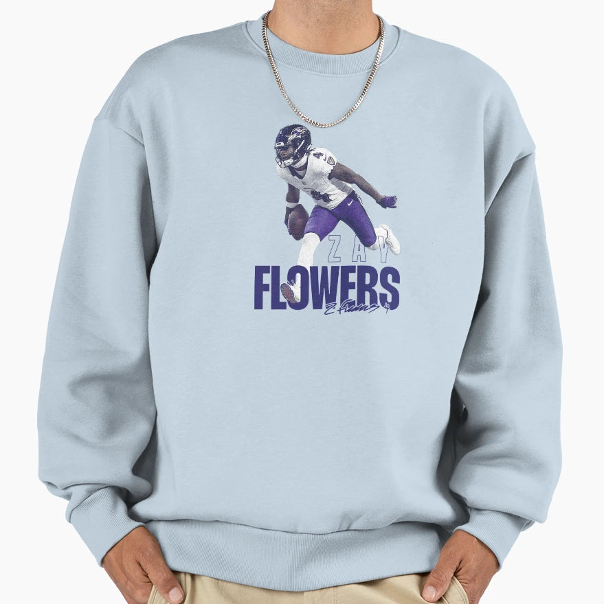 Zay Flowers Sweatshirt - Aesthetic Graphic Men Women - T-Shirt, Sweatshirt, Hoodie