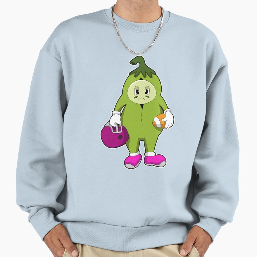 Bean Football Sports Sweatshirt - Aesthetic Graphic Men Women - T-Shirt, Sweatshirt, Hoodie