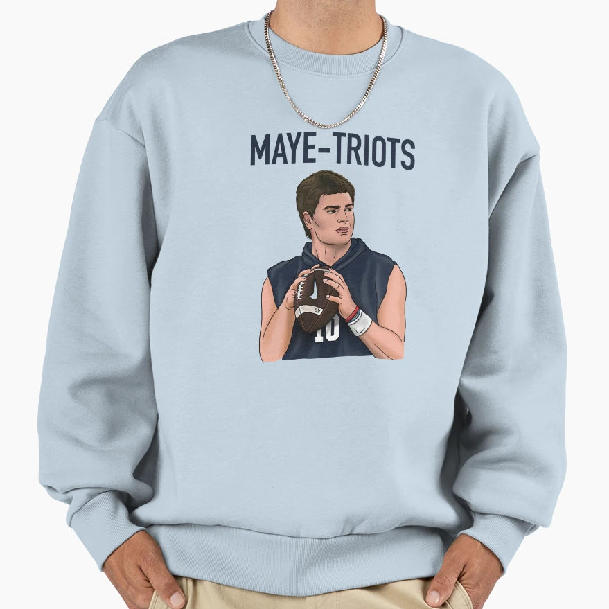 Drake Maye Patriots Football Sweatshirt - Graphic Print Men Women - T-Shirt, Sweatshirt, Hoodie
