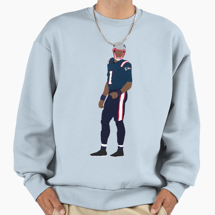 Cam Newton Patriots Sweatshirt - Novelty Apparel Unisex - T-Shirt, Sweatshirt, Hoodie