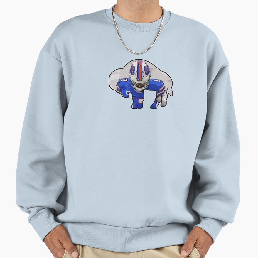 Ja 17 Buffalo Silhouette Sweatshirt - Streetwear Style Men Women - T-Shirt, Sweatshirt, Hoodie