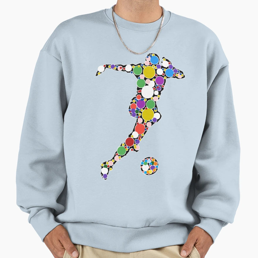 Football Polka Dot Funny Sweatshirt - Fun Novelty Design Men Women - T-Shirt, Sweatshirt, Hoodie