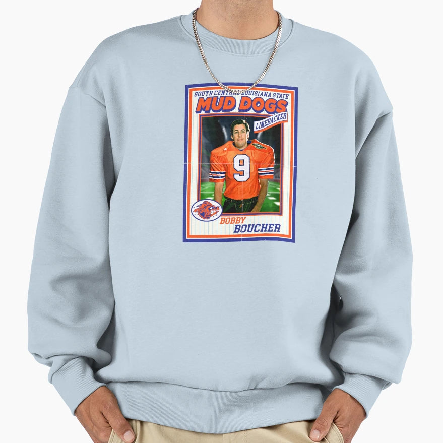 Bobby Boucher Football Trading Card Sweatshirt - Minimalist Print Unisex - T-Shirt, Sweatshirt, Hoodie