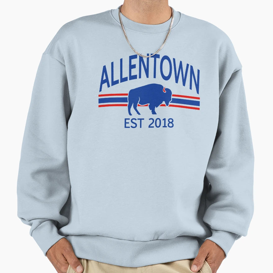 Allentown Est 2018 Buffalo Sweatshirt - Custom Art Print for Adults - T-Shirt, Sweatshirt, Hoodie