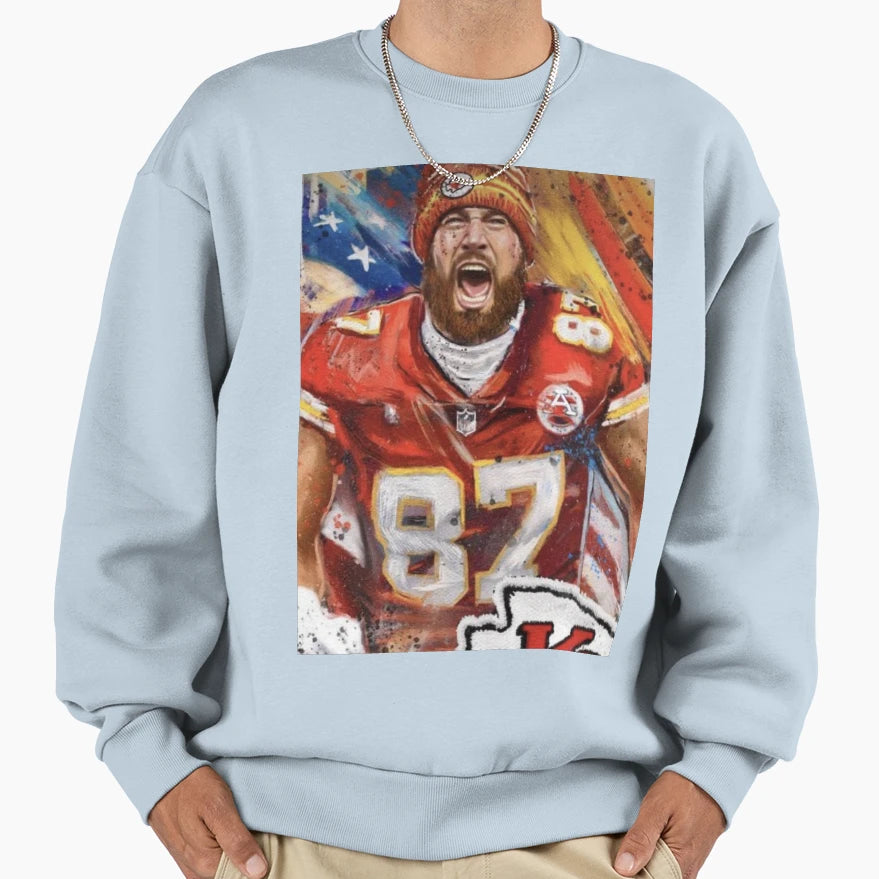 Chiefs Kelce 87 Sweatshirt - Unique Graphic Unisex - T-Shirt, Sweatshirt, Hoodie