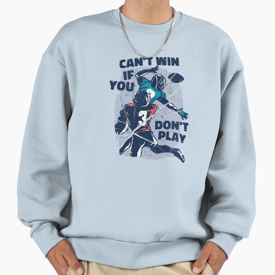 American Football Sweatshirt - Casual Everyday Wear Men Women - T-Shirt, Sweatshirt, Hoodie