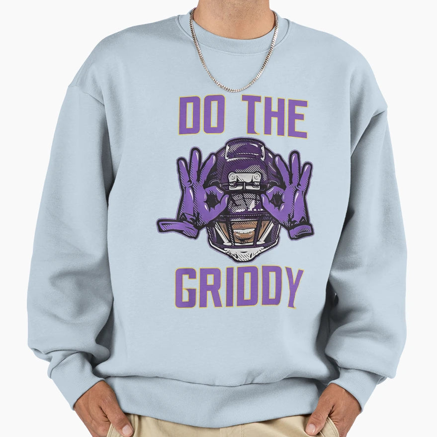 Griddy Duo Sweatshirt - Minimalist Print for Adults - T-Shirt, Sweatshirt, Hoodie