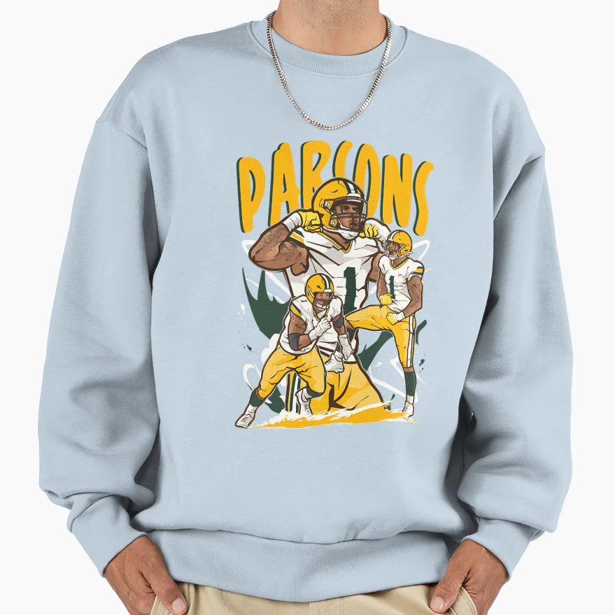 MP Green Bay Cartoon Sweatshirt - Custom Art Print for Adults - T-Shirt, Sweatshirt, Hoodie