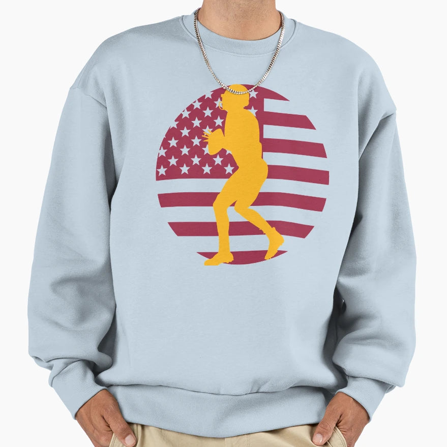 Football Quarterback Sweatshirt - Casual Everyday Wear Unisex - T-Shirt, Sweatshirt, Hoodie