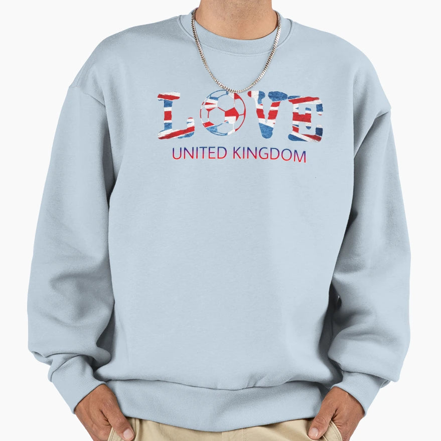 Football United Kingdom Sweatshirt - Aesthetic Graphic for Adults - T-Shirt, Sweatshirt, Hoodie