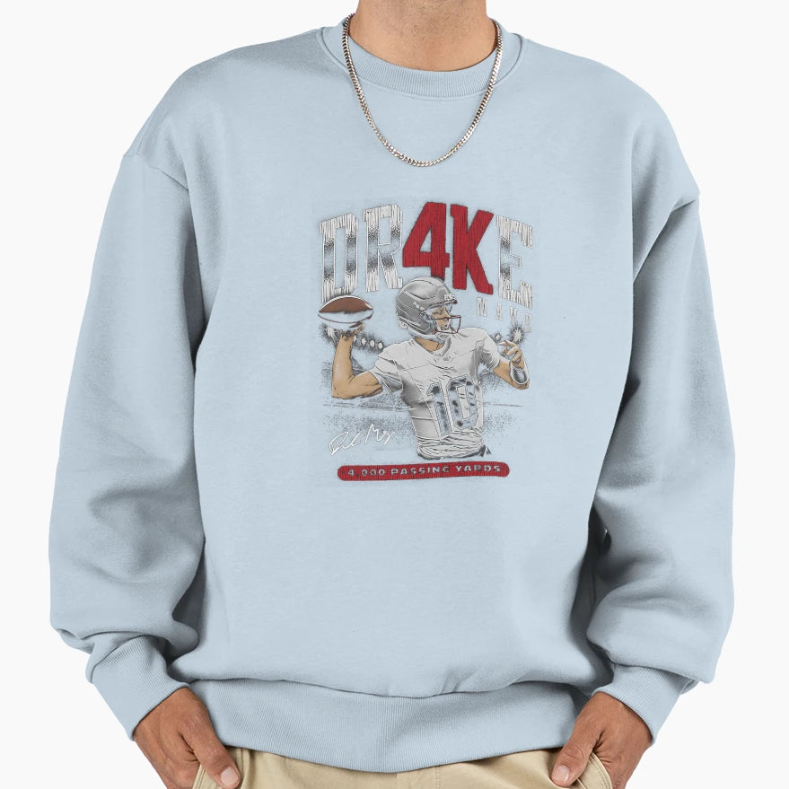 Drake Maye New England 4K Sweatshirt - Casual Everyday Wear Men Women - T-Shirt, Sweatshirt, Hoodie