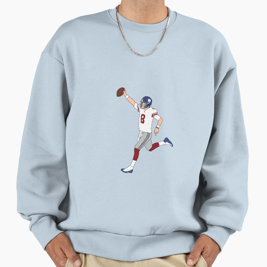 New York Giants Daniel Jones Sweatshirt - Aesthetic Graphic Men Women - T-Shirt, Sweatshirt, Hoodie