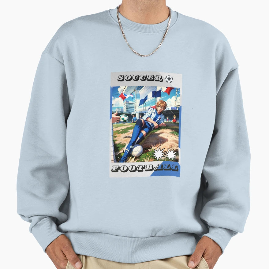 Soccer Or Football Sweatshirt - Aesthetic Graphic Men Women - T-Shirt, Sweatshirt, Hoodie
