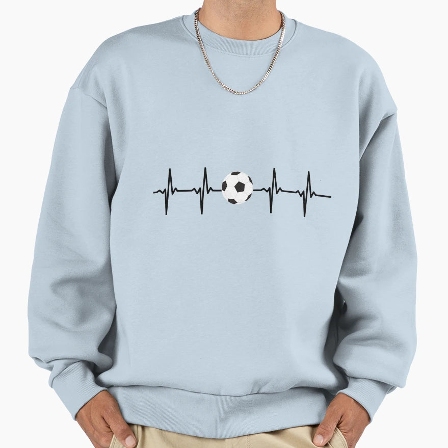 Soccer Pulse Sweatshirt - Graphic Print Men Women - T-Shirt, Sweatshirt, Hoodie
