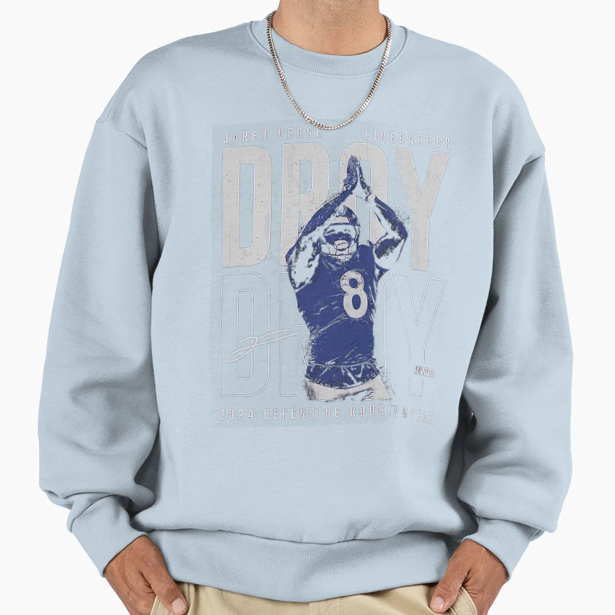Jared Verse Los Angeles R 2024 Droy Sweatshirt - Unique Graphic for Adults - T-Shirt, Sweatshirt, Hoodie