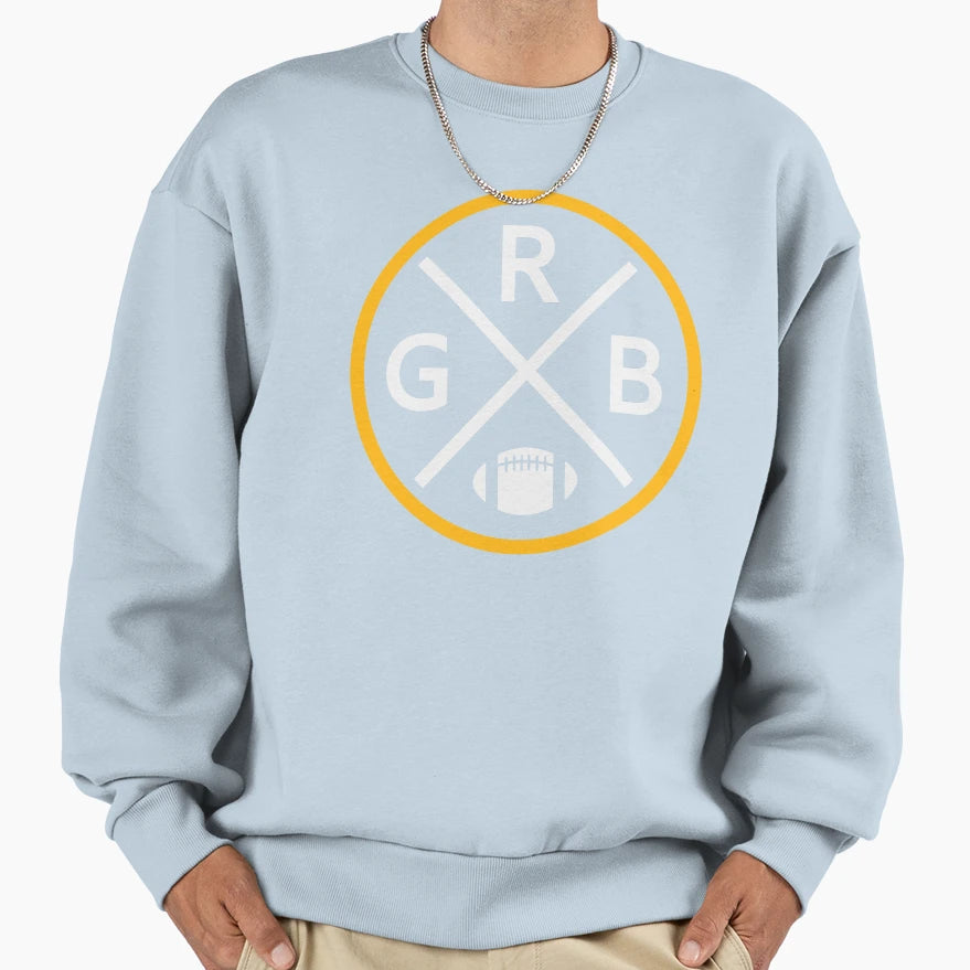 Green Bay Football Emblem Grb Sweatshirt - Custom Art Print Men Women - T-Shirt, Sweatshirt, Hoodie