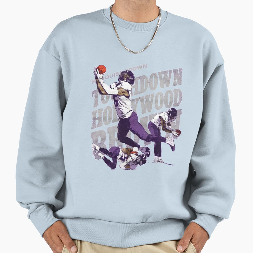Marquise Brown Sweatshirt - Minimalist Print Unisex - T-Shirt, Sweatshirt, Hoodie