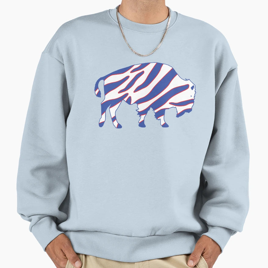 Buffalo Zubaz Sweatshirt - Casual Everyday Wear for Adults - T-Shirt, Sweatshirt, Hoodie