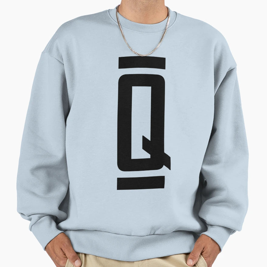 Letter Q Sweatshirt - Graphic Print Unisex - T-Shirt, Sweatshirt, Hoodie