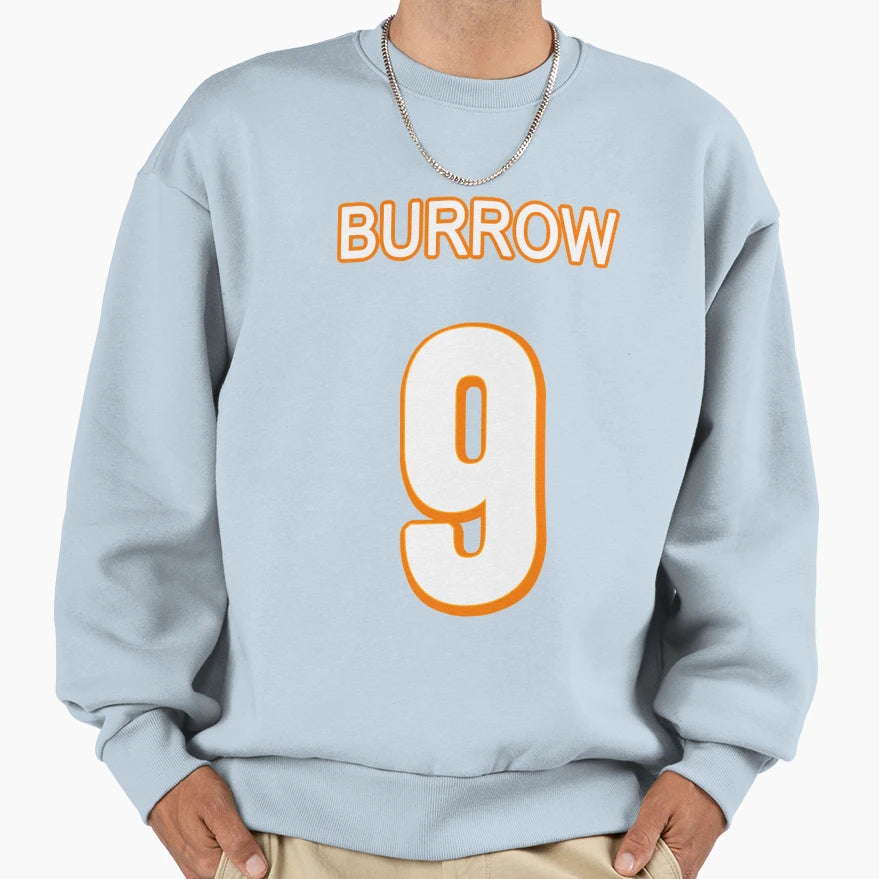 Burrow Jersey T-Shirt - Graphic Print for Adults - T-Shirt, Sweatshirt, Hoodie