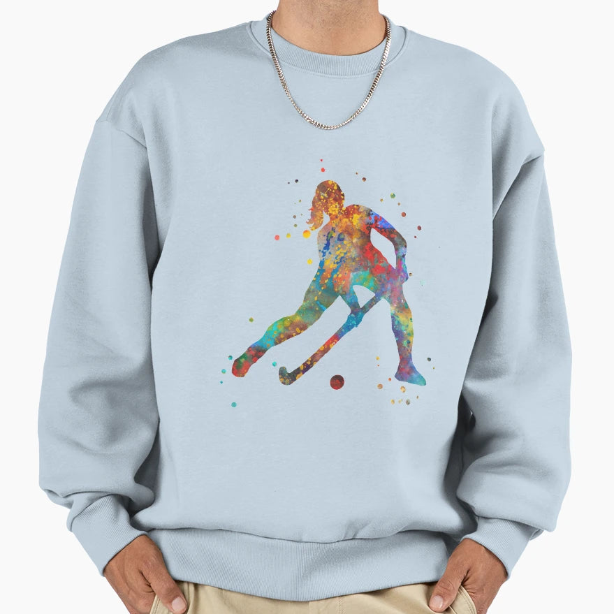 Field Hockey Sweatshirt - Aesthetic Graphic Unisex - T-Shirt, Sweatshirt, Hoodie