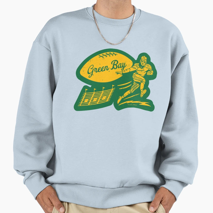 Football Green Bay Packers Yellow Sweatshirt - Novelty Apparel Men Women - T-Shirt, Sweatshirt, Hoodie
