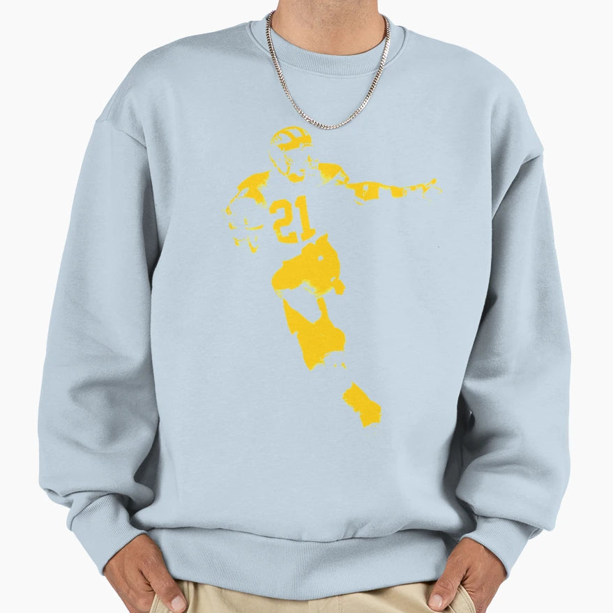 Desmond Heisman Howard Maize Stencil Sweatshirt - Aesthetic Graphic Unisex - T-Shirt, Sweatshirt, Hoodie