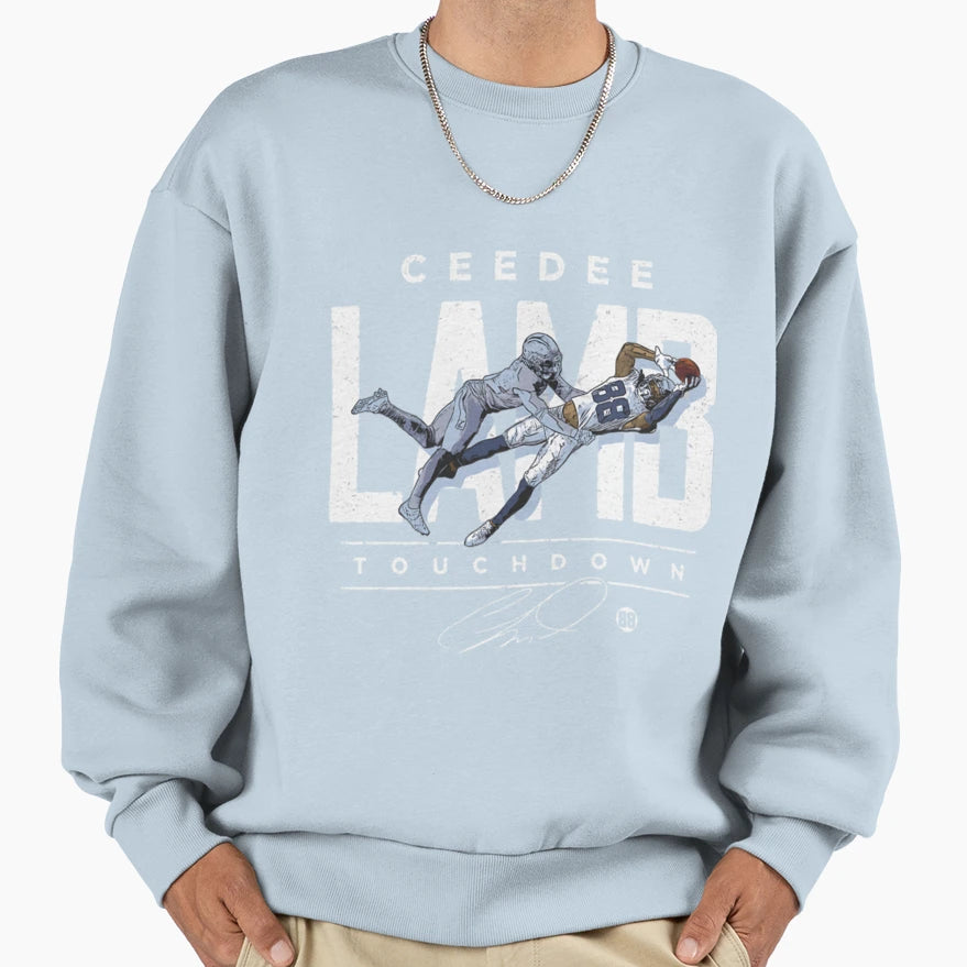 CL Touchdown Catch Sweatshirt - Minimalist Print Men Women - T-Shirt, Sweatshirt, Hoodie