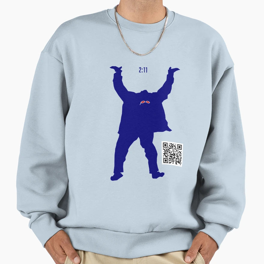 Clean Living Blue Silhouette 00 02 Sweatshirt - Fun Novelty Design Unisex - T-Shirt, Sweatshirt, Hoodie