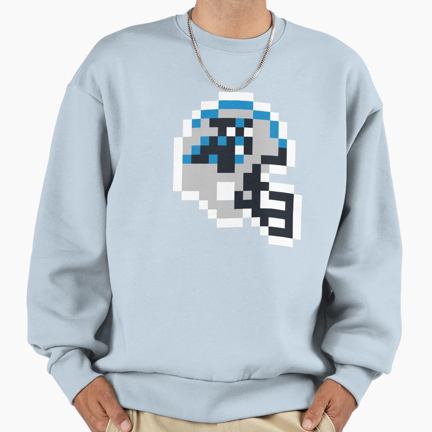 Carolina Panthers 8 Bit Football Sweatshirt - Streetwear Style Unisex - T-Shirt, Sweatshirt, Hoodie