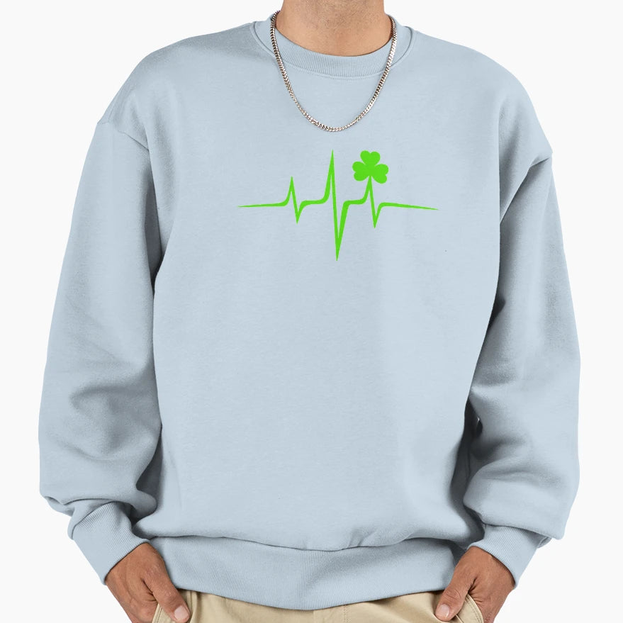 Music Pulse Irish Frequency Wave Sweatshirt - Fun Novelty Design Unisex - T-Shirt, Sweatshirt, Hoodie