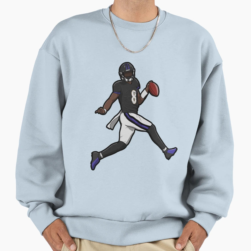 LJ Running Touch Down Gift Sweatshirt - Aesthetic Graphic Men Women - T-Shirt, Sweatshirt, Hoodie