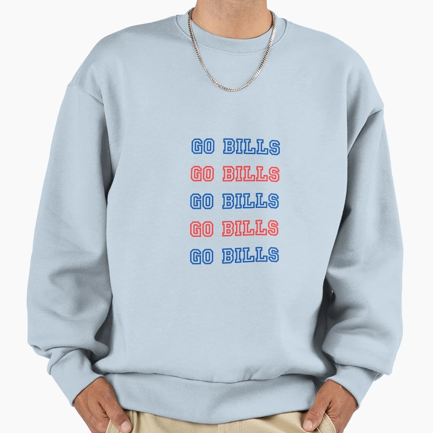 Go Bills X5 Sweatshirt - Minimalist Print Men Women - T-Shirt, Sweatshirt, Hoodie