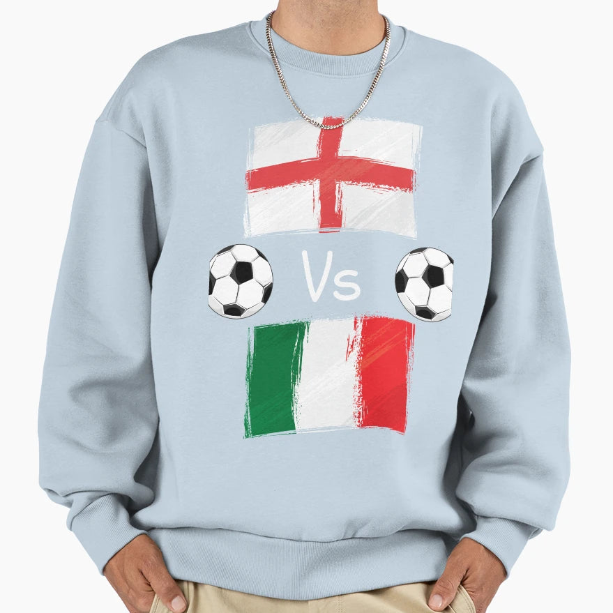 2021 Euro England Italy Final Sweatshirt - Aesthetic Graphic Men Women - T-Shirt, Sweatshirt, Hoodie