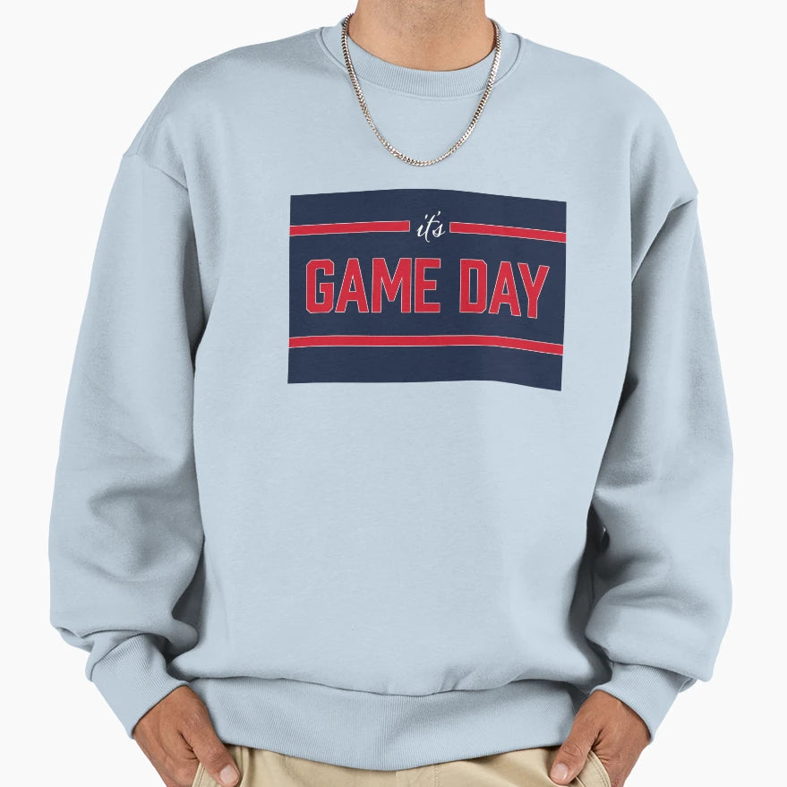 Its Game Day Navy Red Sweatshirt - Streetwear Style Men Women - T-Shirt, Sweatshirt, Hoodie
