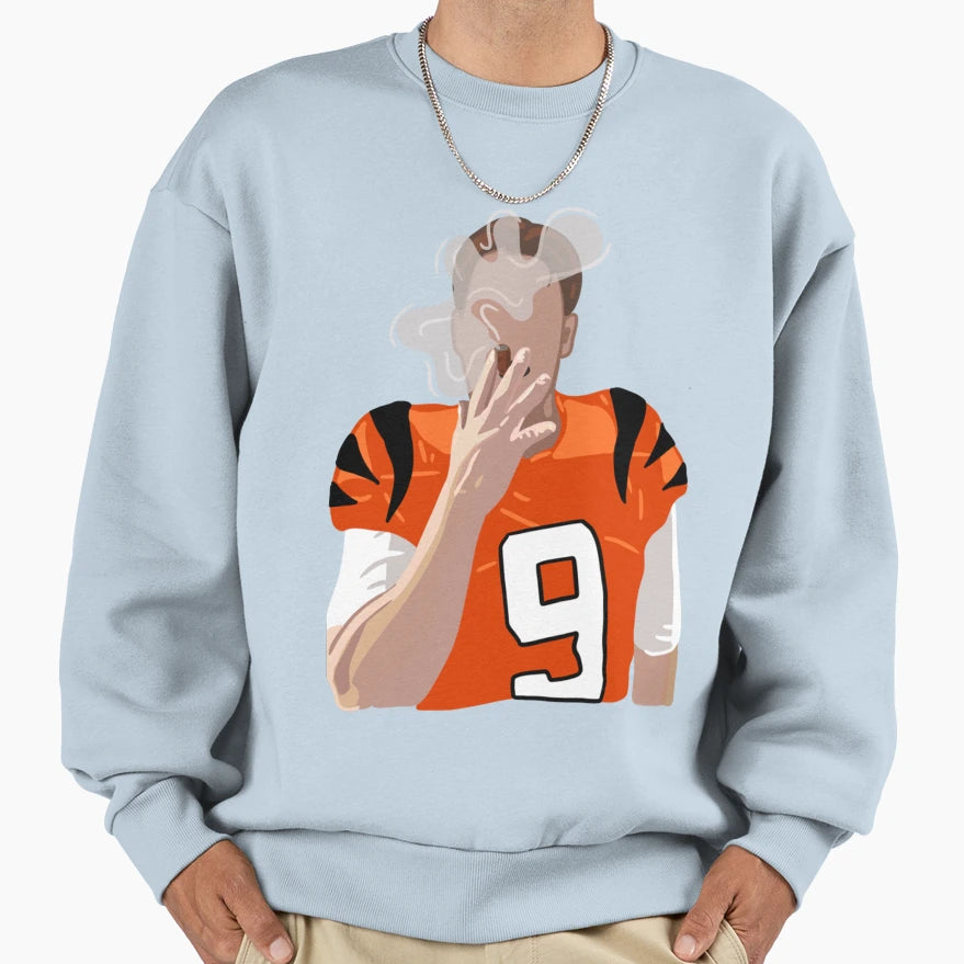 JB Smoking Cigar Sweatshirt - Minimalist Print for Adults - T-Shirt, Sweatshirt, Hoodie