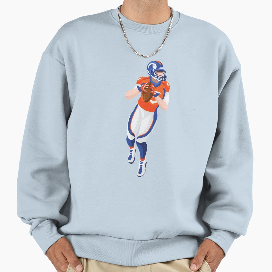 Star American Football Player Sweatshirt - Novelty Apparel Men Women - T-Shirt, Sweatshirt, Hoodie