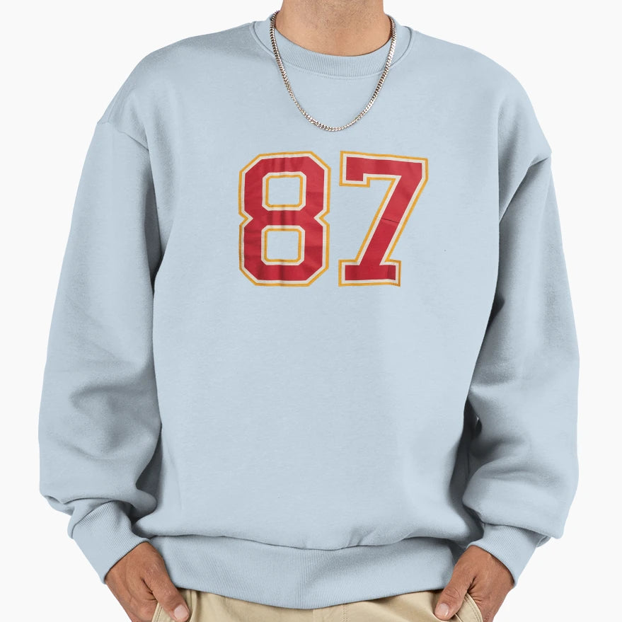 All Numbers Number 87 Sweatshirt - Novelty Apparel Unisex - T-Shirt, Sweatshirt, Hoodie