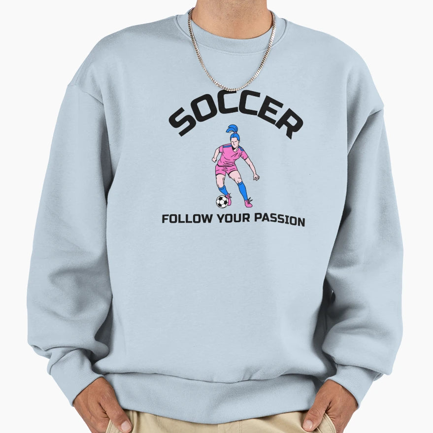 Soccer Sweatshirt - Custom Art Print Men Women - T-Shirt, Sweatshirt, Hoodie