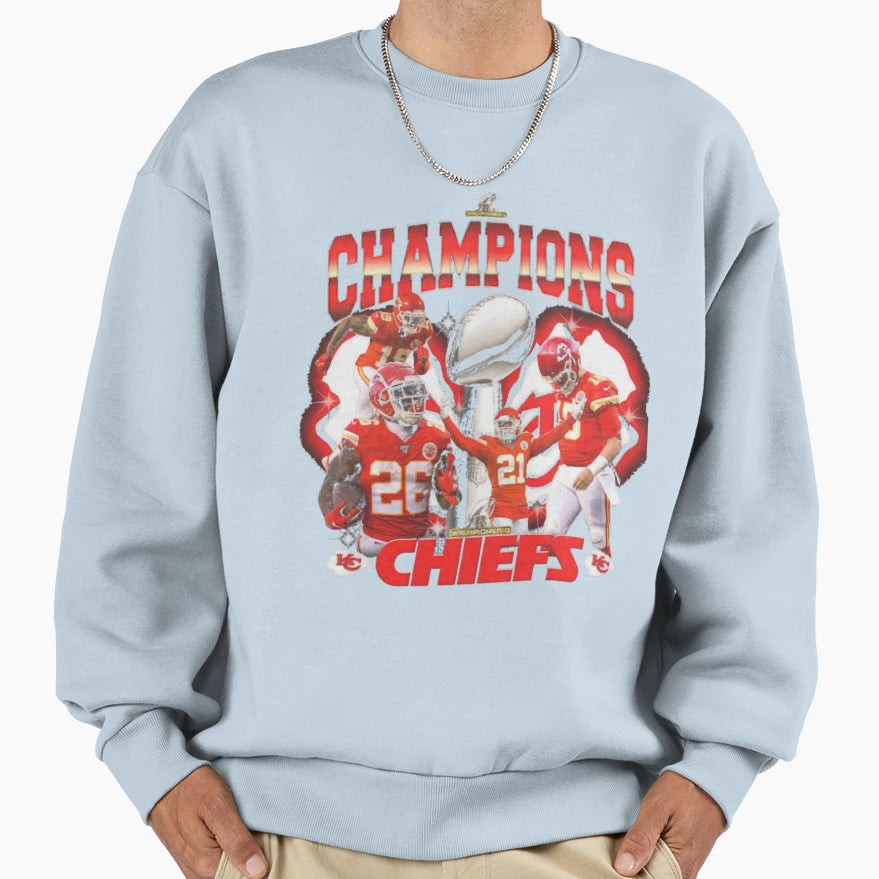 Art Kansas City Chiefs Sweatshirt - Custom Art Print Men Women - T-Shirt, Sweatshirt, Hoodie