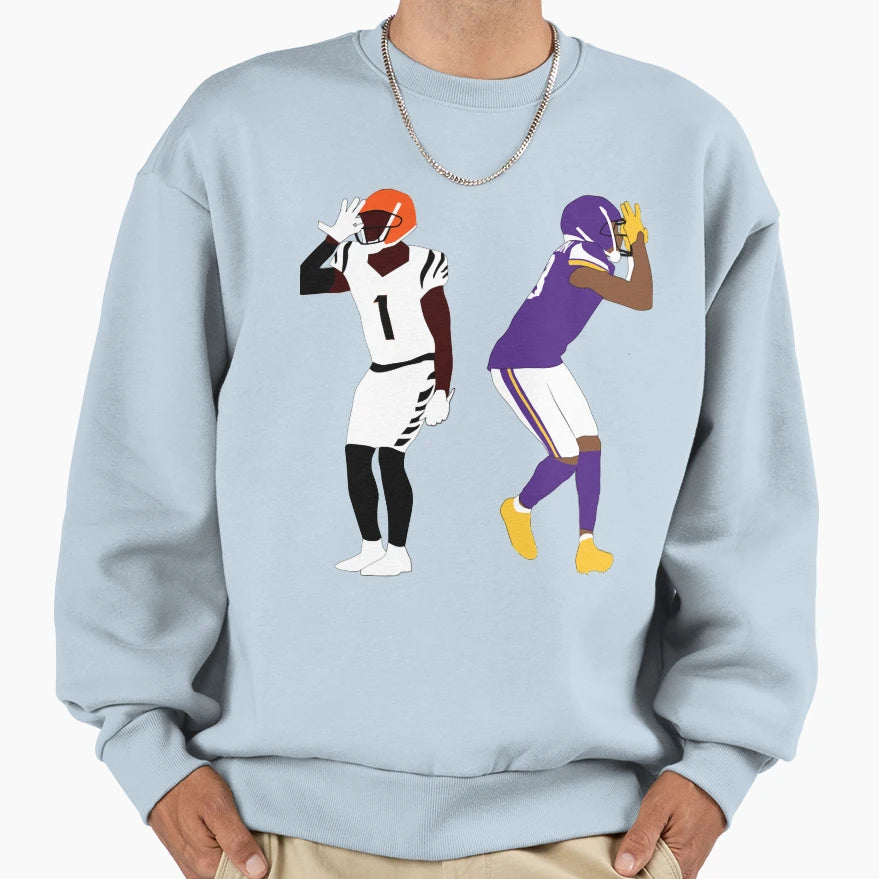Griddy Duo Sweatshirt - Graphic Print Men Women - T-Shirt, Sweatshirt, Hoodie