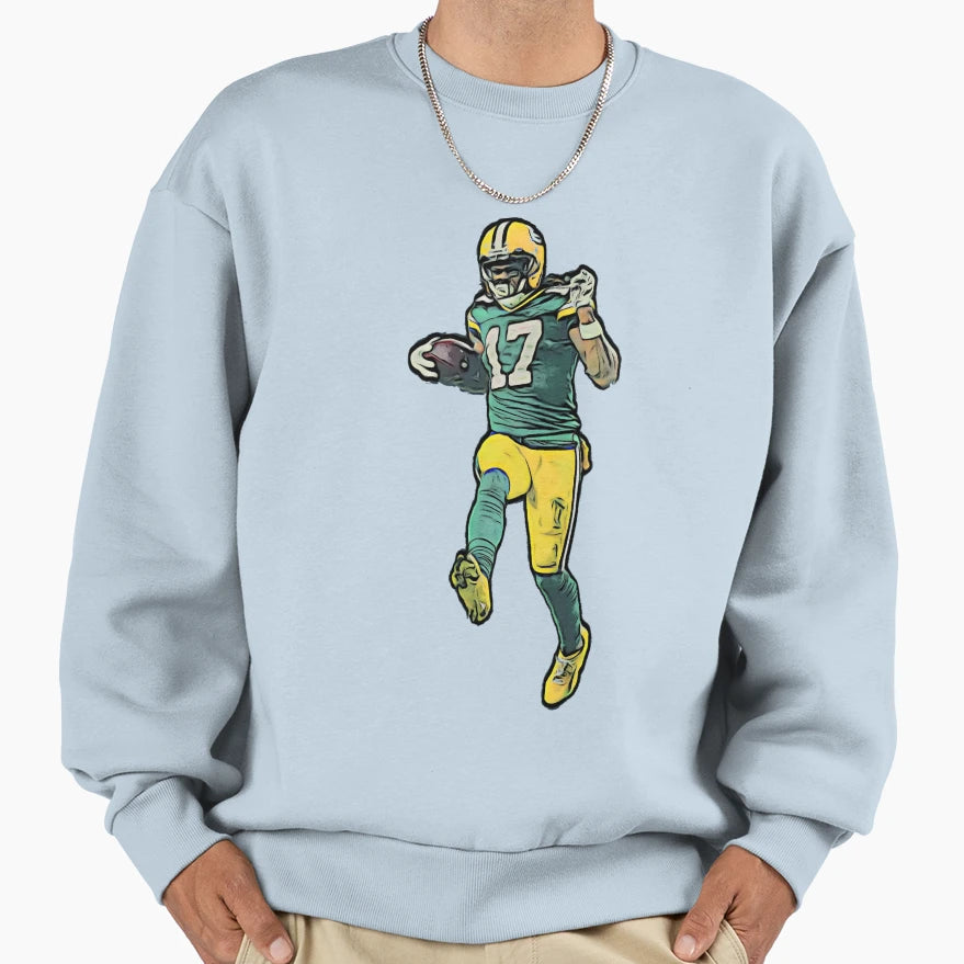 DA Green Bay Wide Receiver Bold Sweatshirt - Minimalist Print for Adults - T-Shirt, Sweatshirt, Hoodie