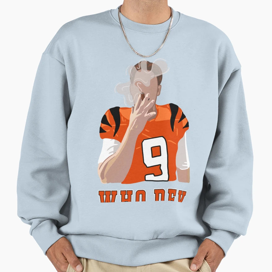 Who Dey JB Sweatshirt - Custom Art Print for Adults - T-Shirt, Sweatshirt, Hoodie