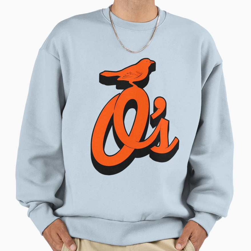 Orioles Drop Shadow Sweatshirt - Casual Everyday Wear Unisex - T-Shirt, Sweatshirt, Hoodie