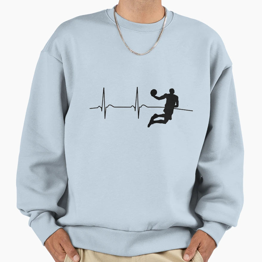 Heartbeat Basket Sweatshirt - Streetwear Style Men Women - T-Shirt, Sweatshirt, Hoodie