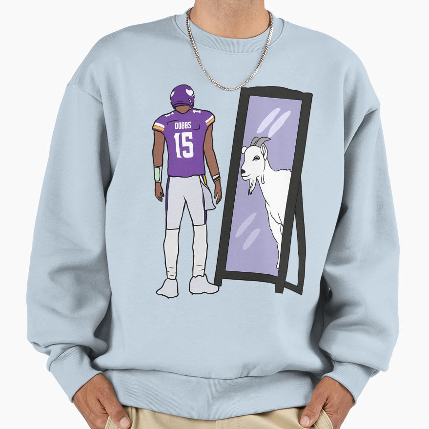 Joshua Dobbs Mirror Goat Sweatshirt - Streetwear Style Unisex - T-Shirt, Sweatshirt, Hoodie