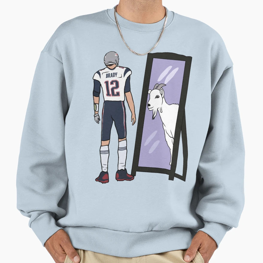 Brady Mirror Goat Sweatshirt - Casual Everyday Wear for Adults - T-Shirt, Sweatshirt, Hoodie